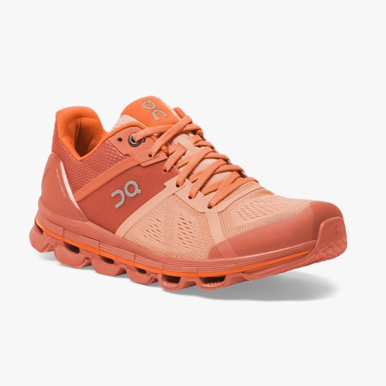 On Running Women's Sneakers In Coral And Peach